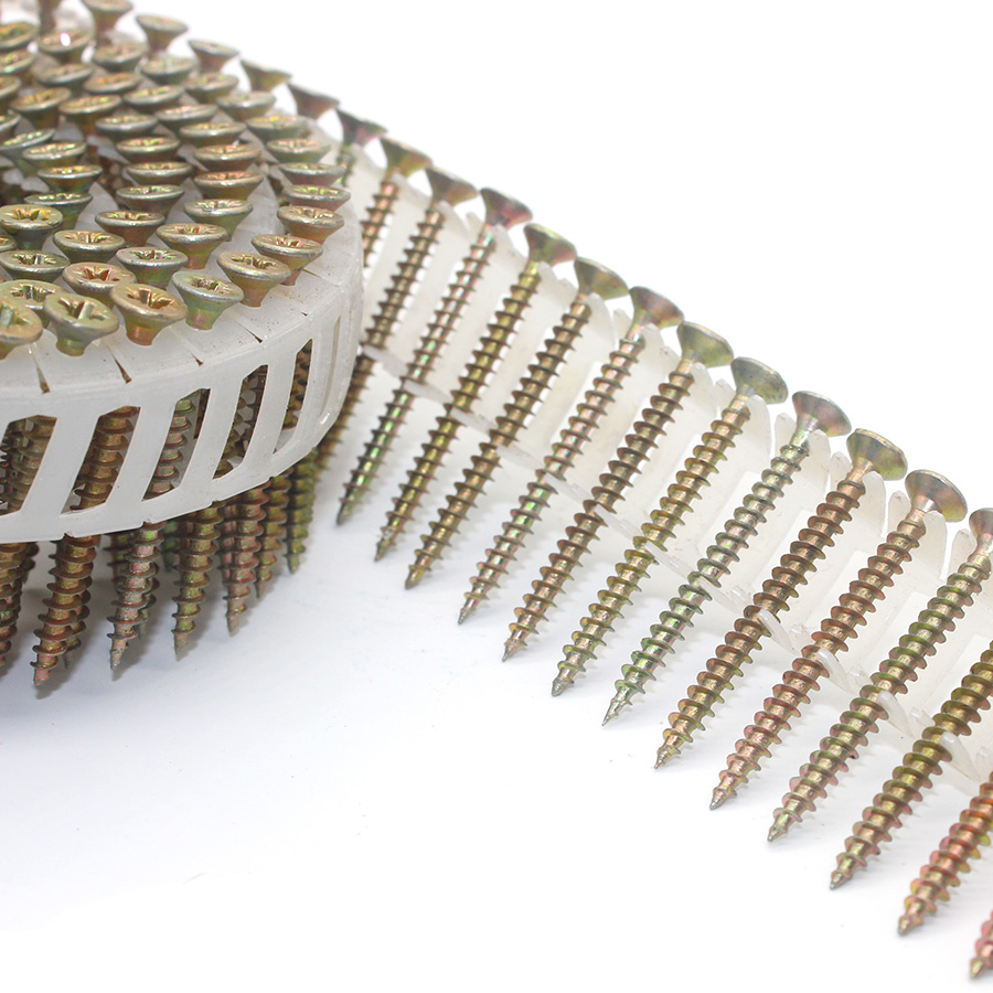 plastic sheet coil screws