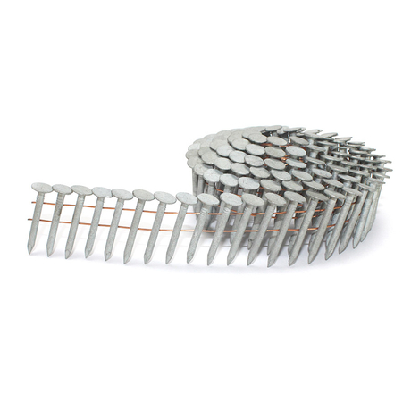 1 In. X 0.120 In. Hot Dipped Galvanized Coil Roofing Nails