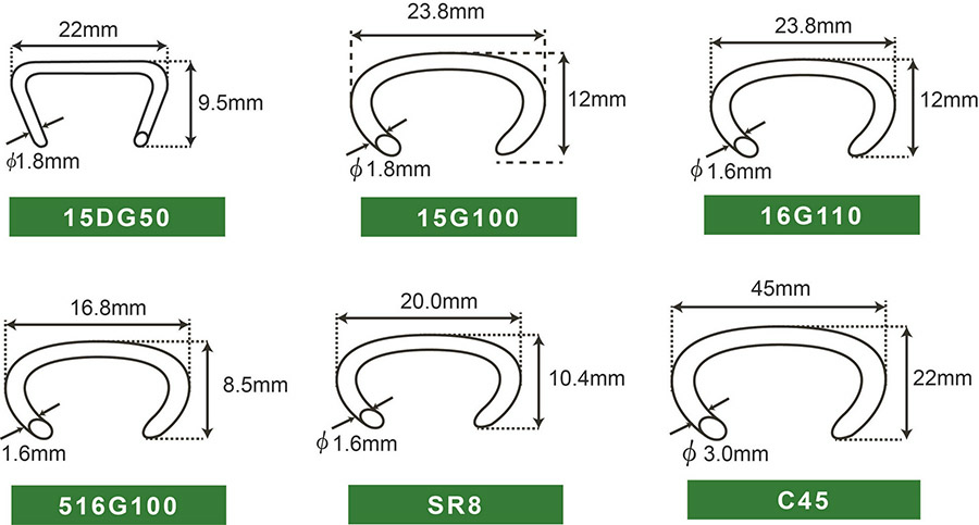 Hog Ring Sizes