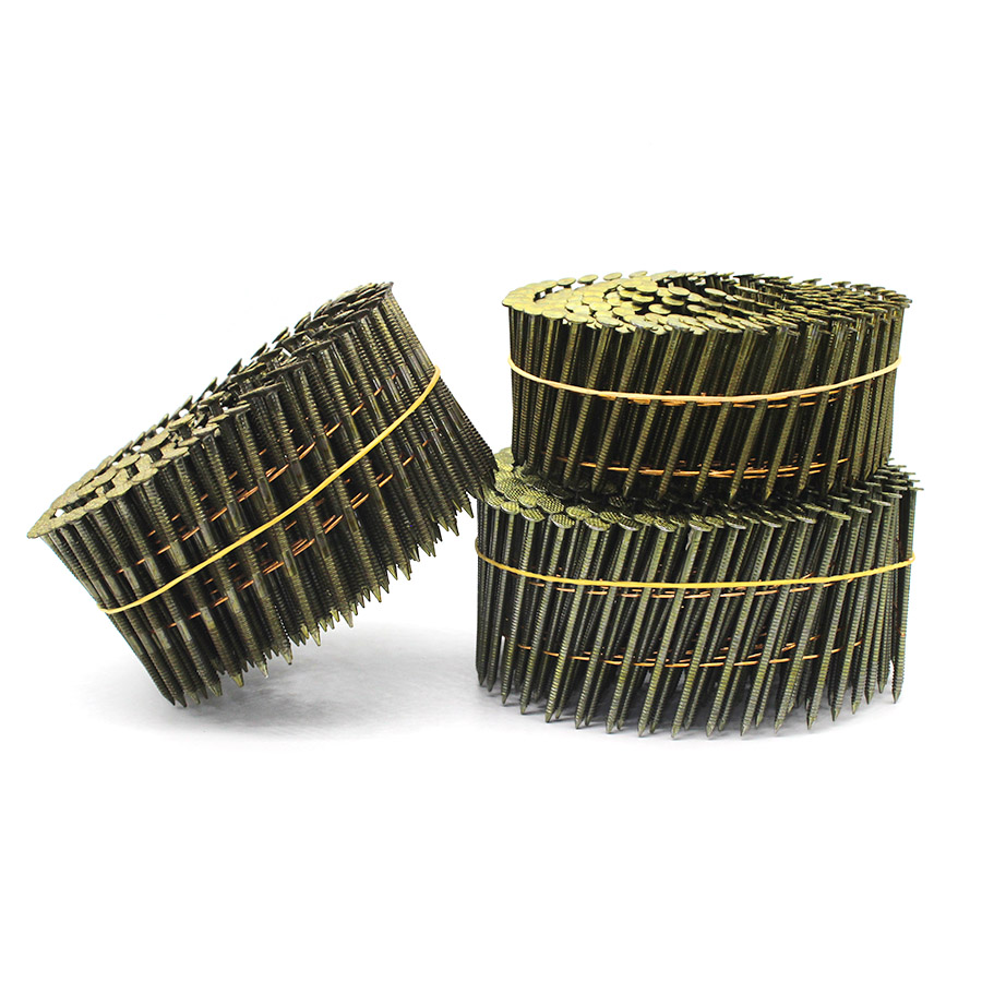  15 Degree Ring Shank Coil Nails for Fencing