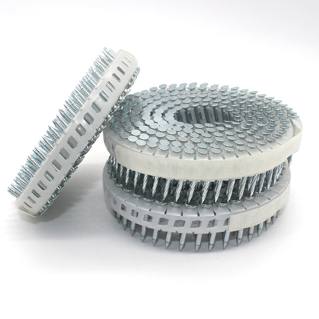 La bobine en plastique galvanisée par électro de 15 degrés cloue la tige de vis 1.83x25mm 