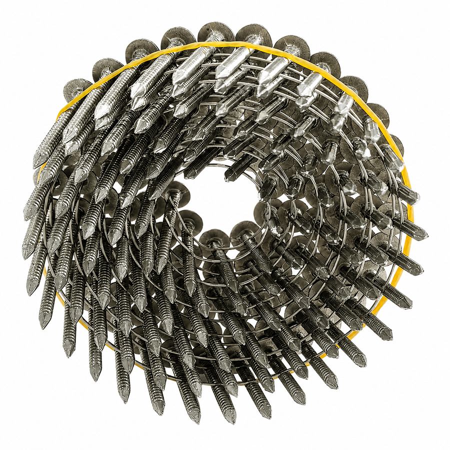 1-1/4 In. X 0.120 In. Ring Shank Stainless Steel Roofing Coil Nails