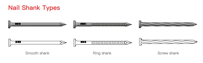 coil nails shank