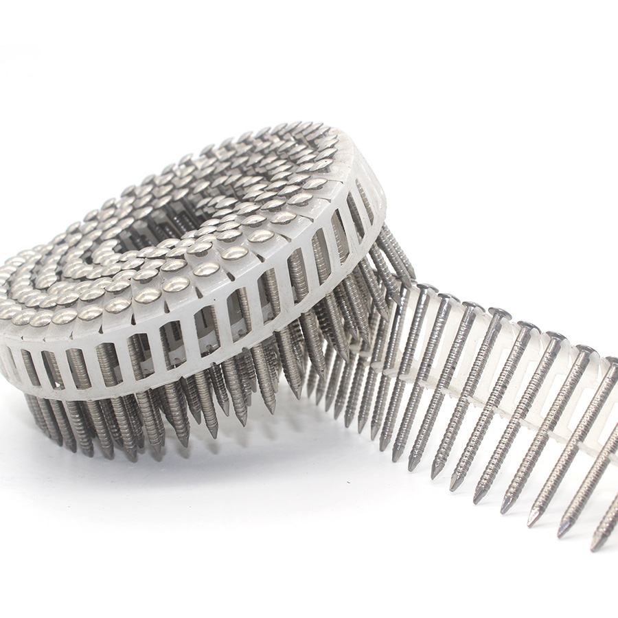 stainless plistic coil nails