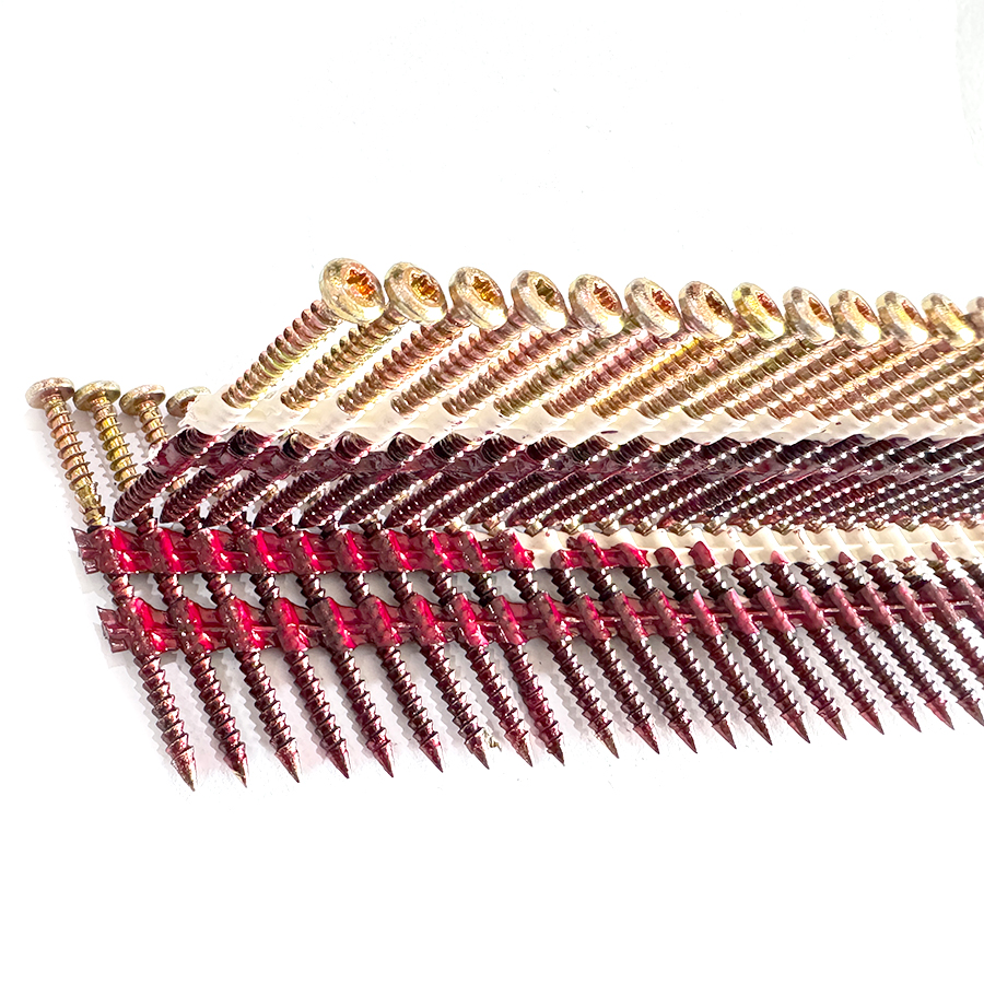 21 Degree Plastic Strip Nail Screw Fastener 2.87 X 57mm 