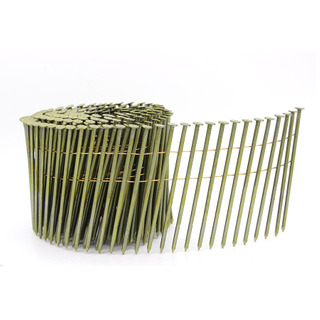 15 Degree Wire Collated Coil Nails Bright Smooth Shank 2-1/2 Inch X .131