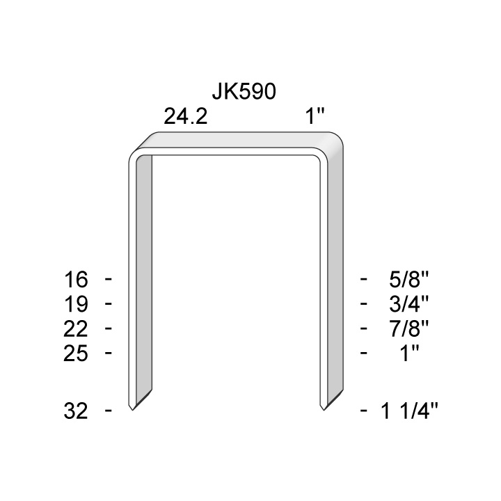 JK590 Heftklammern