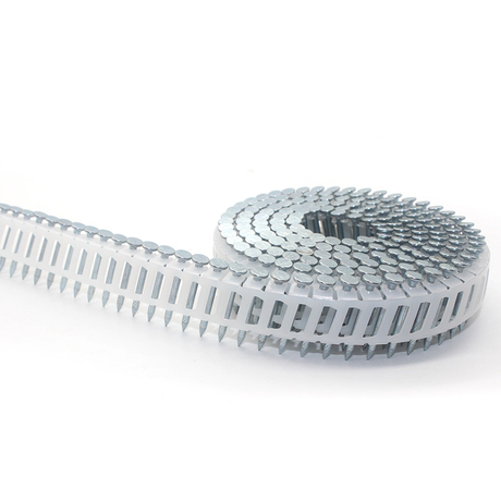 15 Degree Galvanized Plastic Concrete Steel Nails 2.6x25mm 