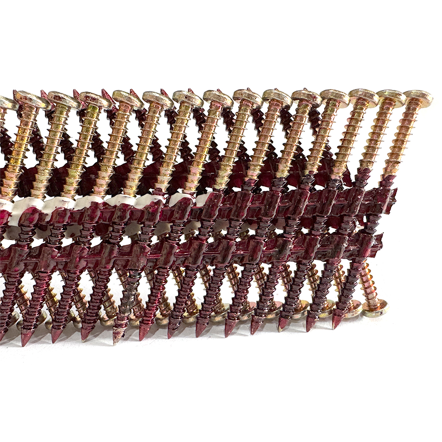 21 Degree Plastic Strip Nail Screw Fastener 2.87 X 57mm 