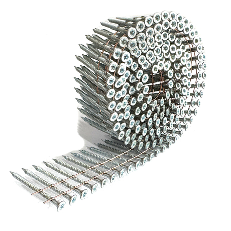 2-1/4 In. X .113 In. 15 Degree Galvanized Wire Coil Nail Screws