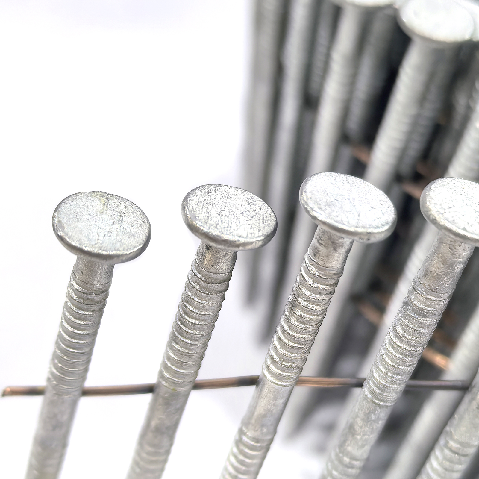 Hot Dipped Galvanized Coil Nails 15 Degree 2.8x64mm Ring Shank