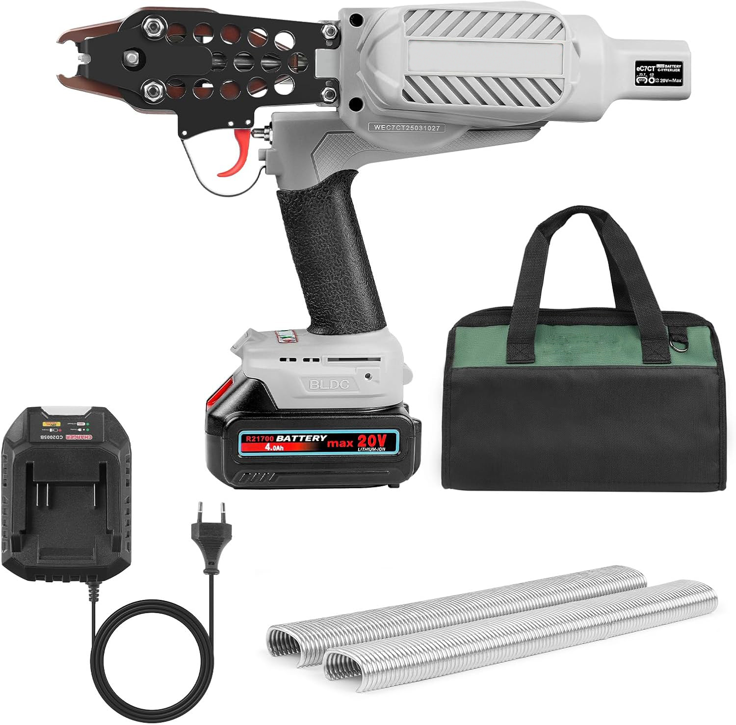 cordless electric hog ring gun for fencing