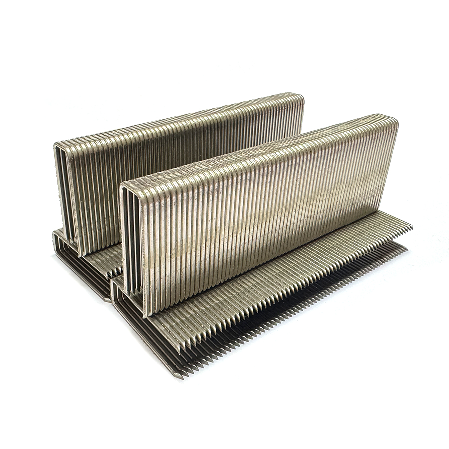 16 Gauge 7/16 Inch Crown N Series Stainless Steel Divergent Point Heavy Wire Staples
