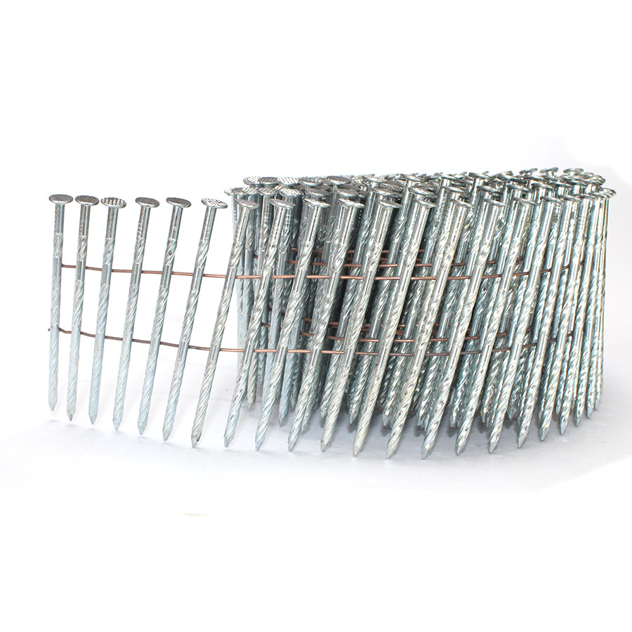 15 Degree Galvanized 2-1/2 Inch Coil Nails