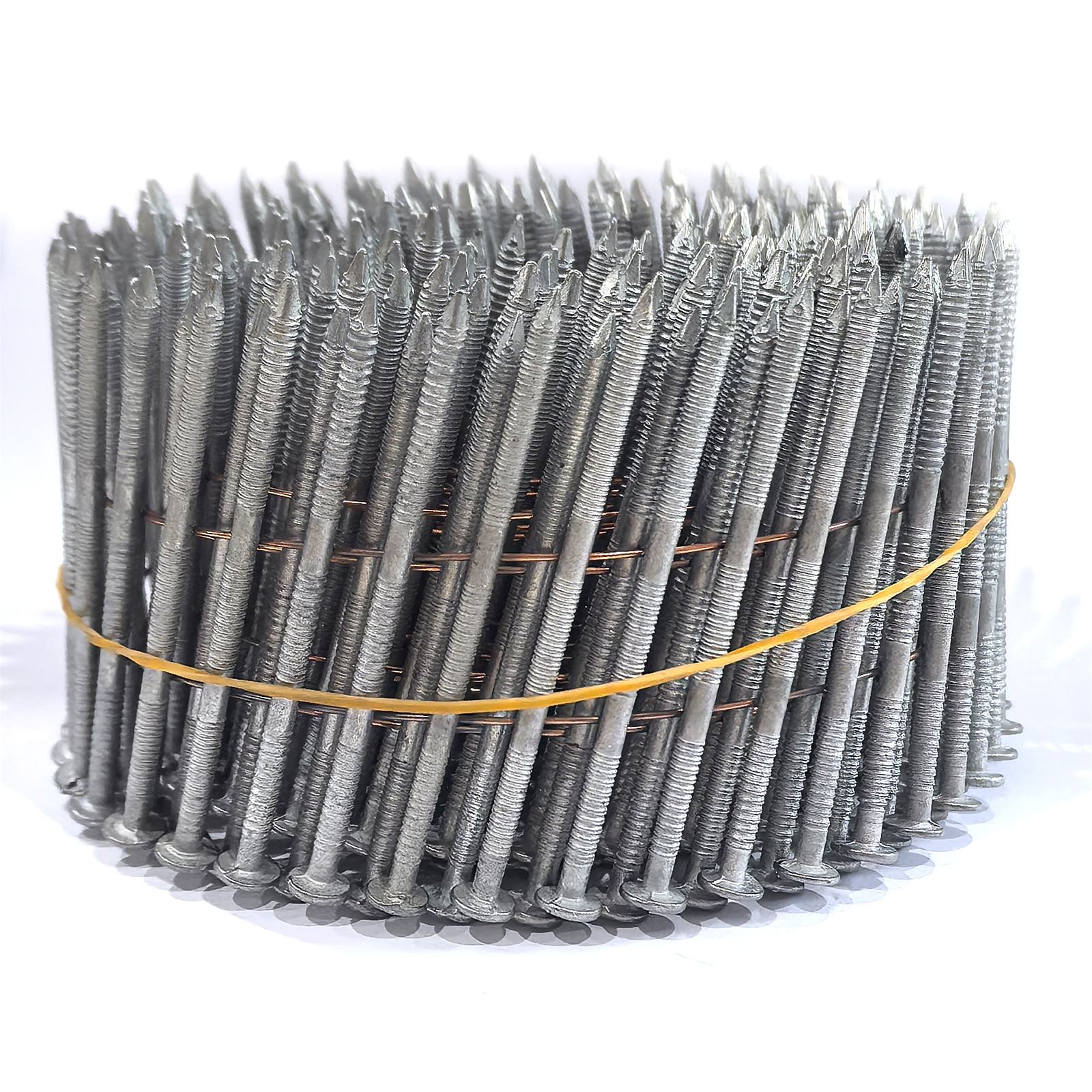 Hot Dipped Galvanized Coil Nails 15 Degree 2.8x64mm Ring Shank