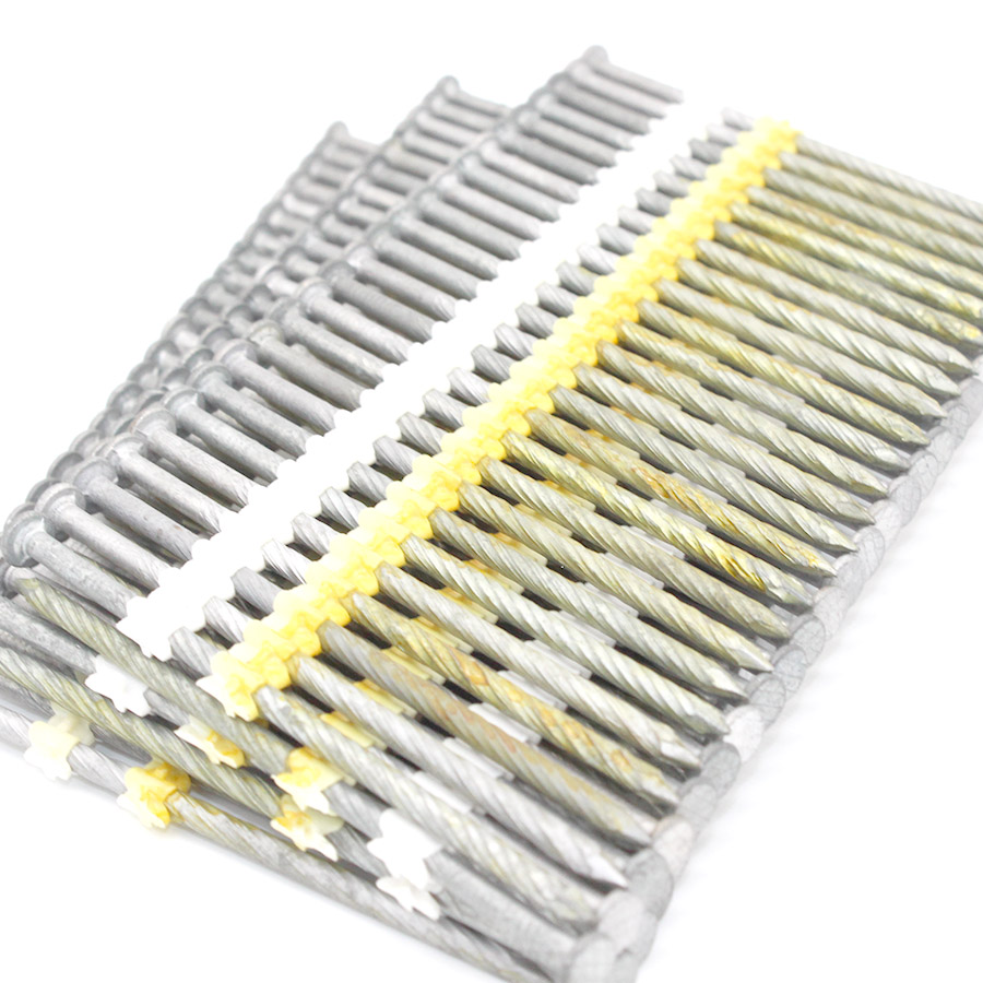 21 Degree 3 in. x 0.113 HDG Screw Shank Plastic Collated Framing Nails