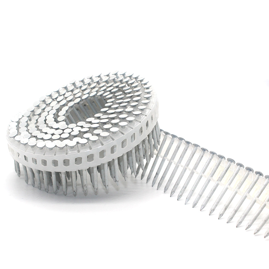 15-градусные пластиковые спиральные гвозди с гладким хвостовиком 1,83x32 мм 