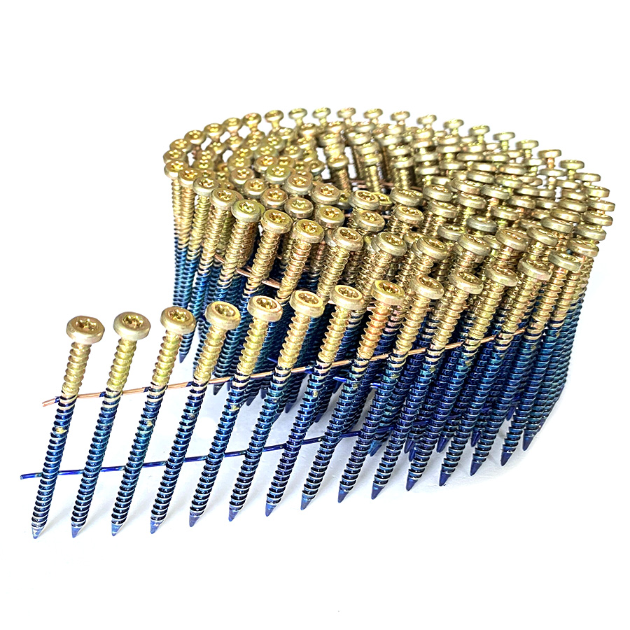 Coil screw nails