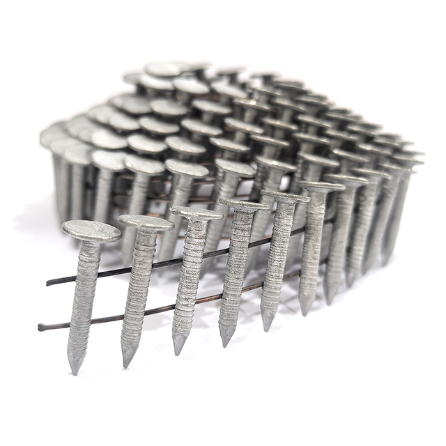 1 In x .120 in Hot Dipped Ring Shank Coil Roofing Nails