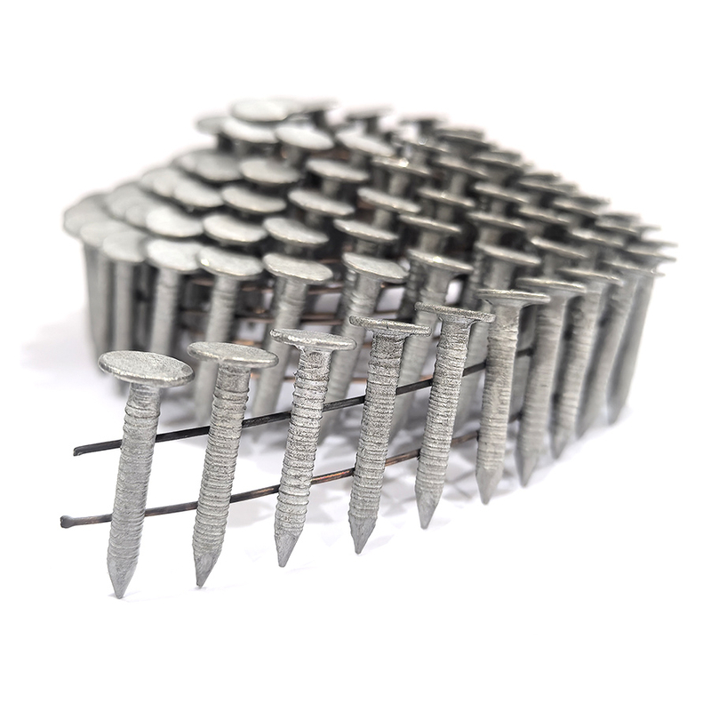 1 In x .120 in Hot Dipped Ring Shank Coil Roofing Nails
