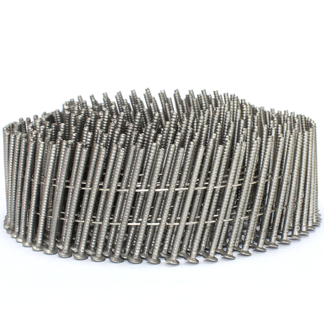 Chiodi a spirale per rivestimenti in acciaio inossidabile 316 da 15 gradi 1-7/8 pollici.X 0,092 pollici