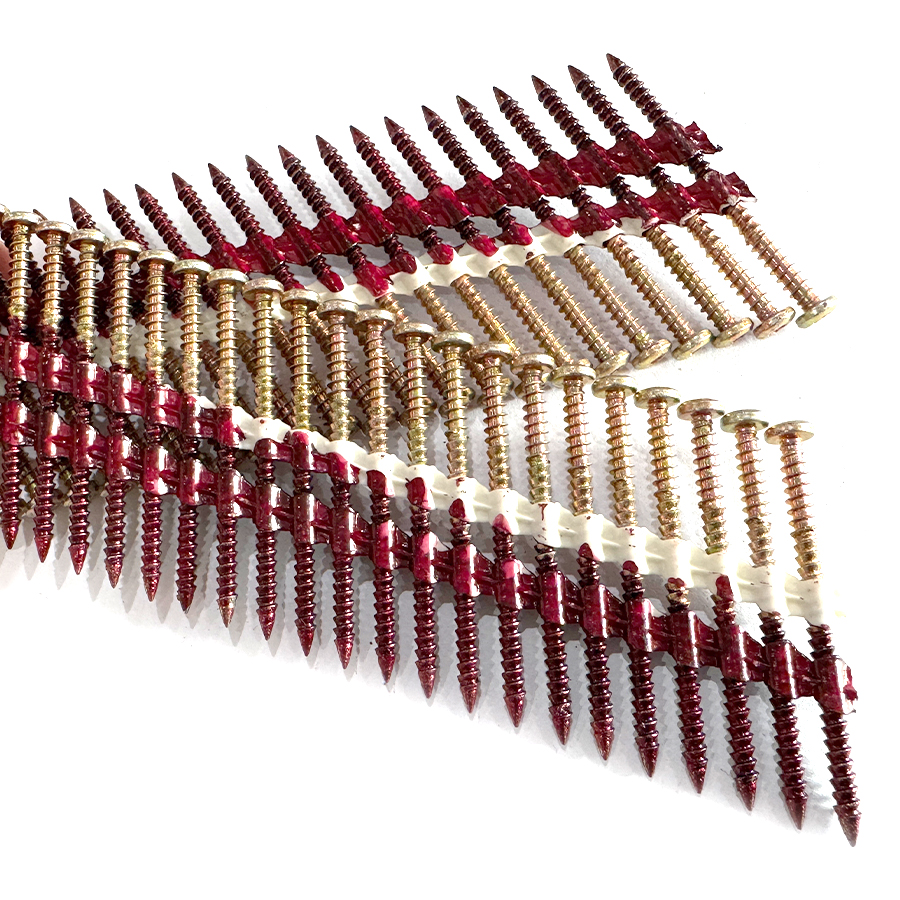 21 Degree Plastic Strip Nail Screw Fastener 2.87 X 57mm 